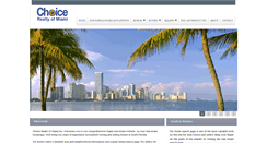 Desktop Screenshot of choicerealtyofmiami.com